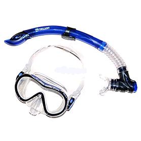 Набор для плавания подростковый Dorfin (ZLT) (маска+трубка) синий фото