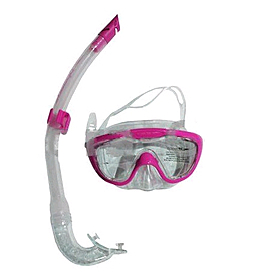 Набор для плавания Dorfin (ZLT) детский (маска+трубка) розовый фото