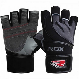 Перчатки для фитнеса RDX Pro Lift Black - L фото