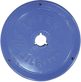 Диск пластиковый 2,5 кг Inter Atletika цветной - 26 мм