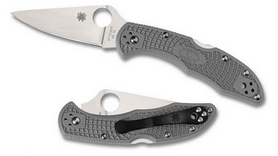 Нож складной Spyderco Delica 4 серый фото