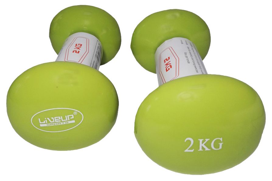 Гантели для фитнеса неопреновые LiveUp Vinyl Dumbbell Egg Head, 2 шт по 2 кг (LS2001-2)
Гантели для фитнеса неопреновые LiveUp Vinyl Dumbbell Egg Head, 2 шт по 2 кг (LS2001-2)