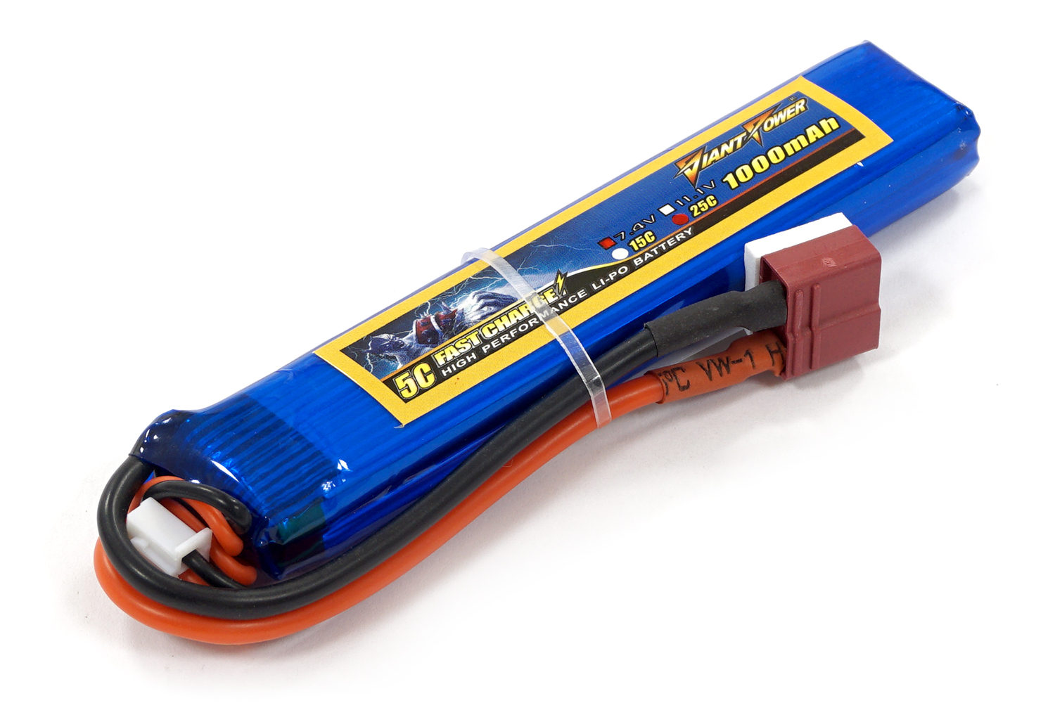 Аккумулятор для страйкбола Giant Power Li-Pol 7.4V 2S 1000mAh 25C 11.5х20х103мм T-Plug
Аккумулятор для страйкбола Giant Power Li-Pol 7.4V 2S 1000mAh 25C 11.5х20х103мм T-Plug