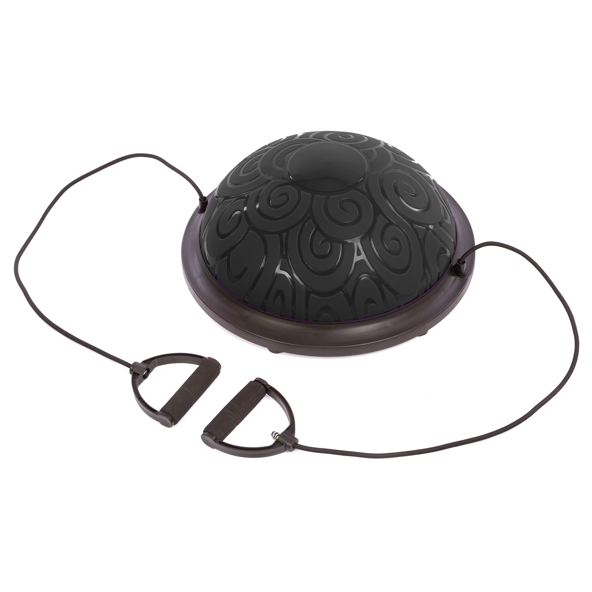 Платформа балансировочная BOSU с двумя эспандерами (FI-1931) - черная, 46см, Черный
Платформа балансировочная BOSU с двумя эспандерами (FI-1931) - черная, 46см, Черный