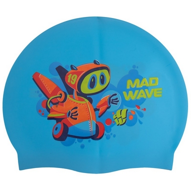 Шапочка для плавания детская MadWave Junior Mad Bot голубая (M057915_CYAN), Голубой
Шапочка для плавания детская MadWave Junior Mad Bot голубая (M057915_CYAN), Голубой