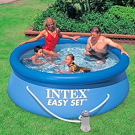 Бассейн надувной Intex 56972 (244x76 см) с фильтрующим насосом