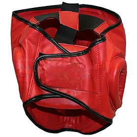 Шлем с пластмассовой маской (PVC) World Sport красный - Фото №2