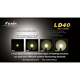 Фонарь ручной Fenix LD40 Cree XP-G LED R4 - Фото №4