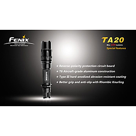 Фонарь тактический Fenix TA20 Cree XR-E LED Premium Q5 - Фото №4