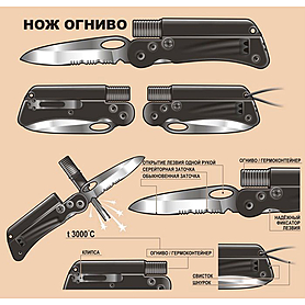 Нож складной Экспедиция «Нож-огниво» - Фото №3