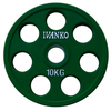 Диск прогумований олімпійський 10 кг Ivanko RCP19-10 кольоровий - 51 мм