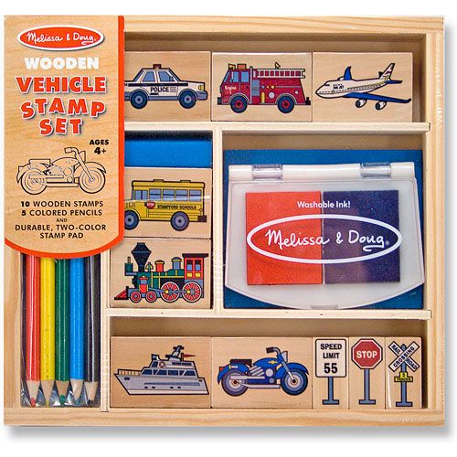 

Набор штампов «Машинки» Melissa & Doug