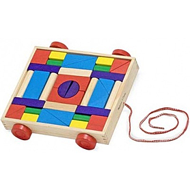 Кубики на тележке Melissa & Doug