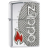 Зажигалка Zippo Flame Emblem Armor High Polish Chrome 24801