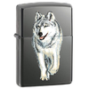 Зажигалка 150 Zippo Wolf Black Ice