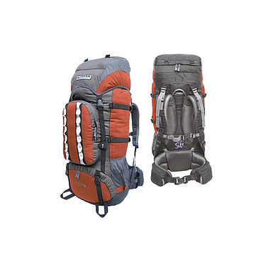 Рюкзак туристический Terra Incognita Mountain 50 оранжево-серый + подарок