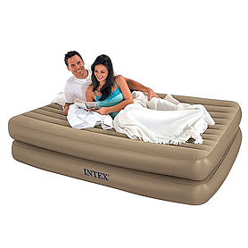 Кровать надувная двуспальная Intex 66704 Rising Comfort (203х152х48 см) - Фото №2
