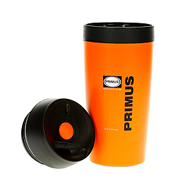 Термокружка пластиковая Primus Commuter Mug 400 мл оранжевая - Фото №2