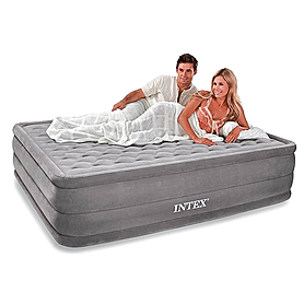 Кровать надувная двуспальная Intex 66958 Ultra Plush Bed (203х152х46 см) - Фото №2