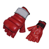 Перчатки без пальцев кожаные Everlast (красные)