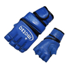 Перчатки без пальцев кожаные Matsa (синие)