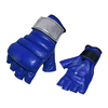 Перчатки без пальцев кожаные Everlast (синие)