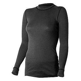 Термофутболка жіноча з довгим рукавом Norveg Soft Shirt (чорна)