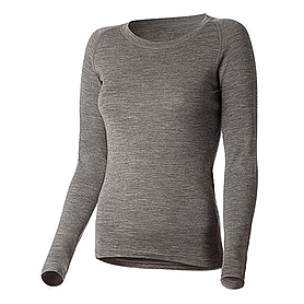 Термофутболка жіноча з довгим рукавом Norveg Soft Shirt (сіра меланж)