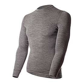 Термофутболка мужская с длинным рукавом Norveg Soft Shirt (серая меланж)