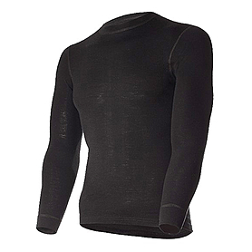 Термофутболка мужская с длинным рукавом Norveg Soft Shirt (черная)