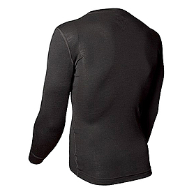Термофутболка мужская с длинным рукавом Norveg Soft Shirt (черная) - Фото №2