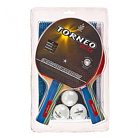Набор для настольного тенниса Torneo Invite Competition* (2 ракетки, 1 сетка, 3 мяча) - Фото №2