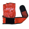 Перчатки без пальцев кожаные Matsa (красные) - Фото №2