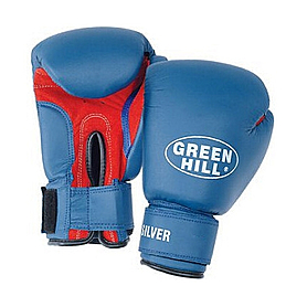 Перчатки боксерские Green Hill Silver синие