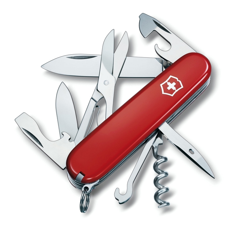 

Нож швейцарский Victorinox Swiss Army Climber красный