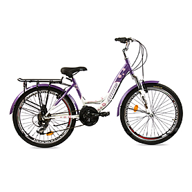 Велосипед городской женский Ardis Santana New 2016 - 24", рама - 15", бело-фиолетовый (4751864)