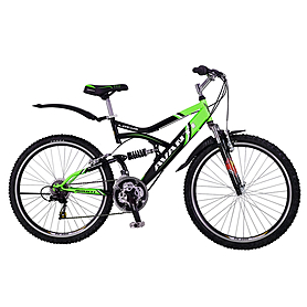 Велосипед горный Avanti Lotus Disk - 26", рама - 19", черно-зеленый (SA-B1-BLK/GRN-K)