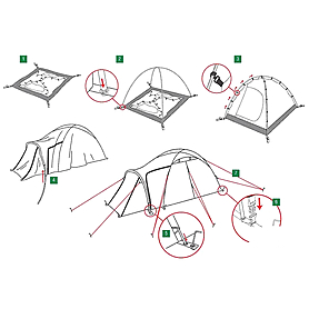 Палатка трехместная Zamok 3 Alexika - Фото №4