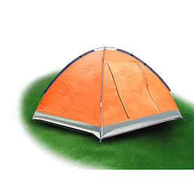 Палатка трехместная Mountain Outdoor Skyroc (ZLT) 213х197х133 см оранжевый - Фото №2
