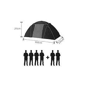 Палатка шестиместная Mountain Outdoor Proterra (ZLT) 460х231х211 см - Фото №3