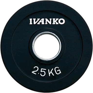 Диск обрезиненный олимпийский 2,5 кг Ivanko RCP19-2.5 цветной - 51 мм