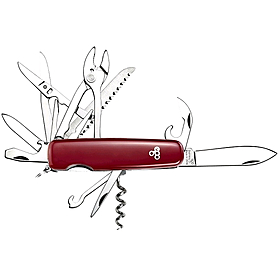 Нож швейцарский Ego Tools A01.12 красный - Фото №2
