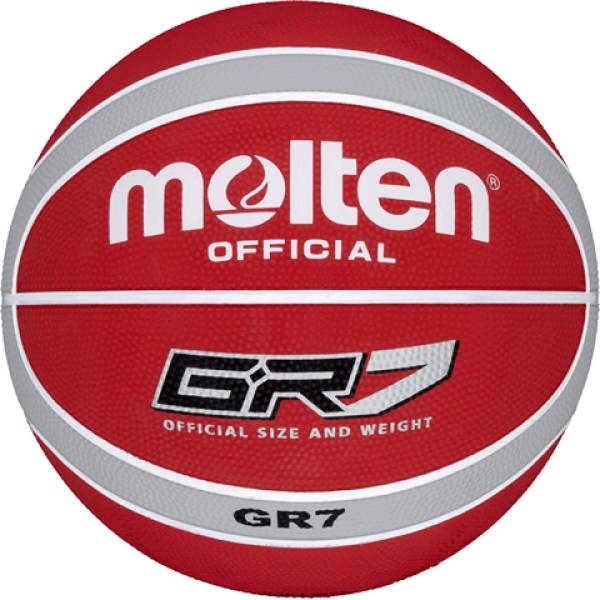 

Мяч баскетбольный резиновый Molten BGR7-RW №7, Красный