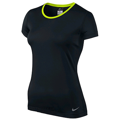 Футболка женская Nike Pro Hypercool SS Top черная 589377-012