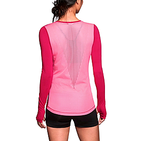 Футболка женская Nike Pro Hypercool LS Top розовая