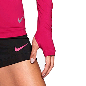 Футболка женская Nike Pro Hypercool LS Top розовая - Фото №4