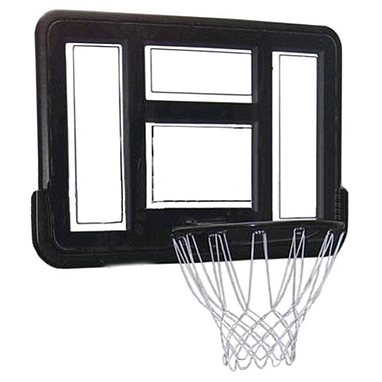Щит баскетбольный с кольцом и сеткой BA-3523 (110х75 см)