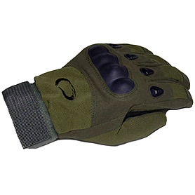 Перчатки тактические полнопалые Oakley 94025 зеленые - Фото №4