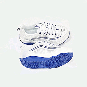Кроссовки бело-синие WalkMaxx - Фото №3