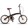 Велосипед складной Pride Mini 3sp 2015 - 20", черно-красный (SKD-49-81)